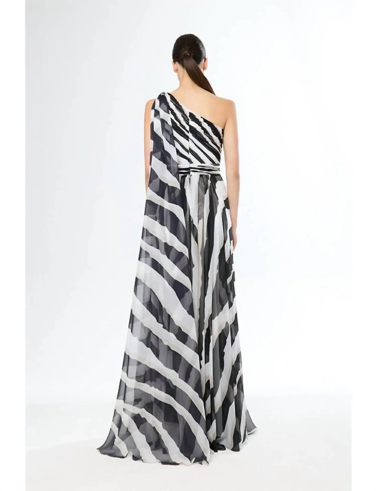 Carla Ruiz - Abito Lungo One-shoulder Maxi Dress - Rack Hunt