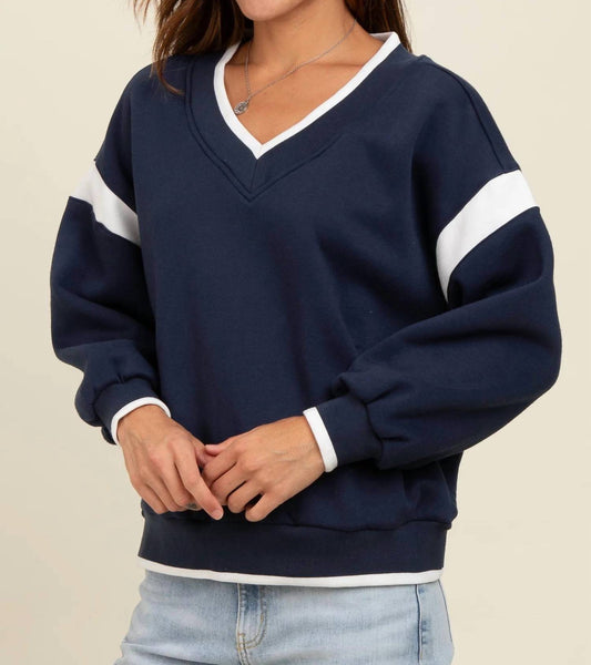 Maya Oversized V-Neck Pullover
