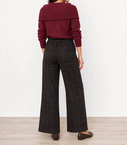 Ponte Knit Wide Leg Pants