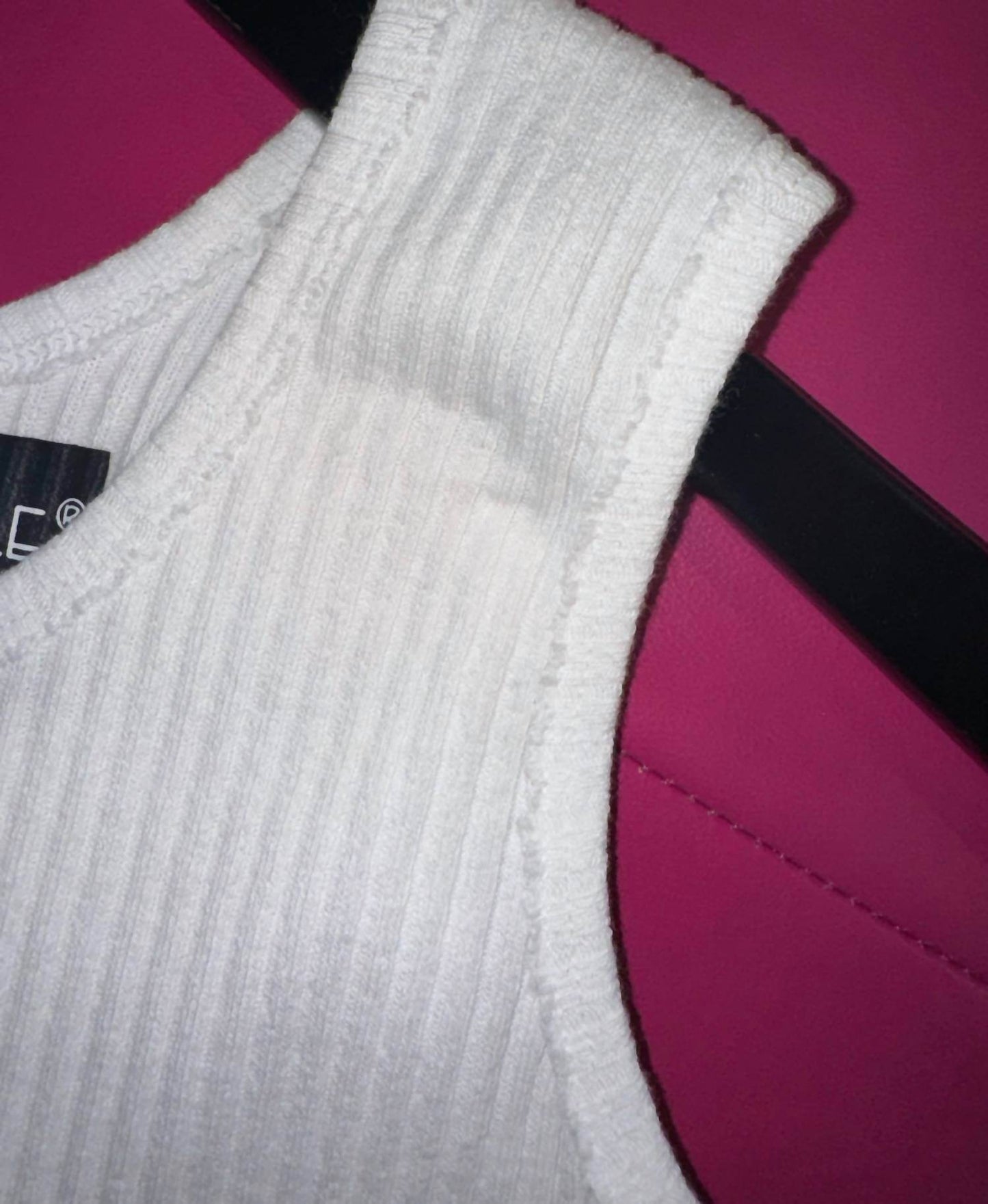 SHANNALEE - RAW EDGE THICK RIBBED COTTON TANK - Rack Hunt -