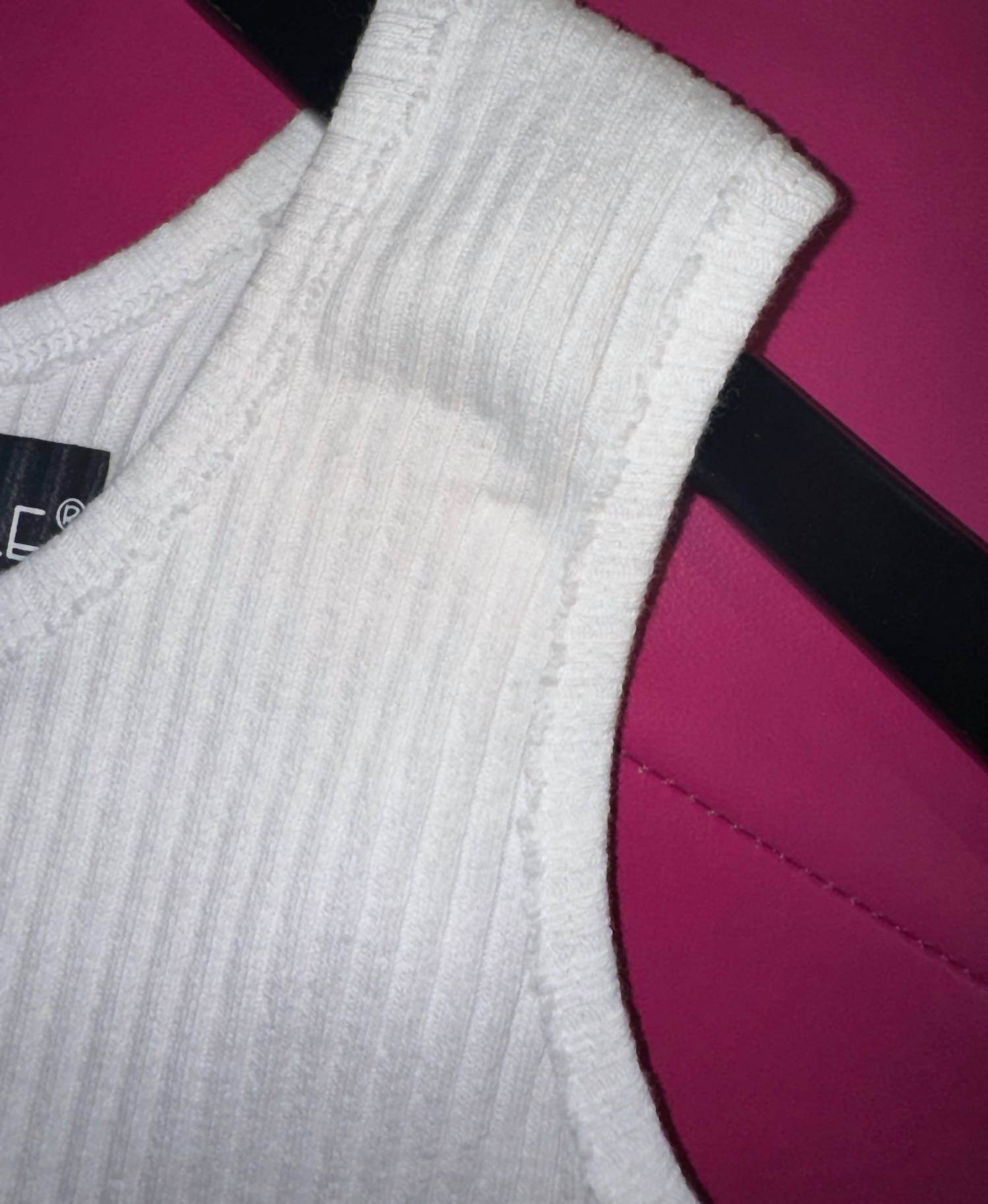 SHANNALEE - RAW EDGE THICK RIBBED COTTON TANK - Rack Hunt -