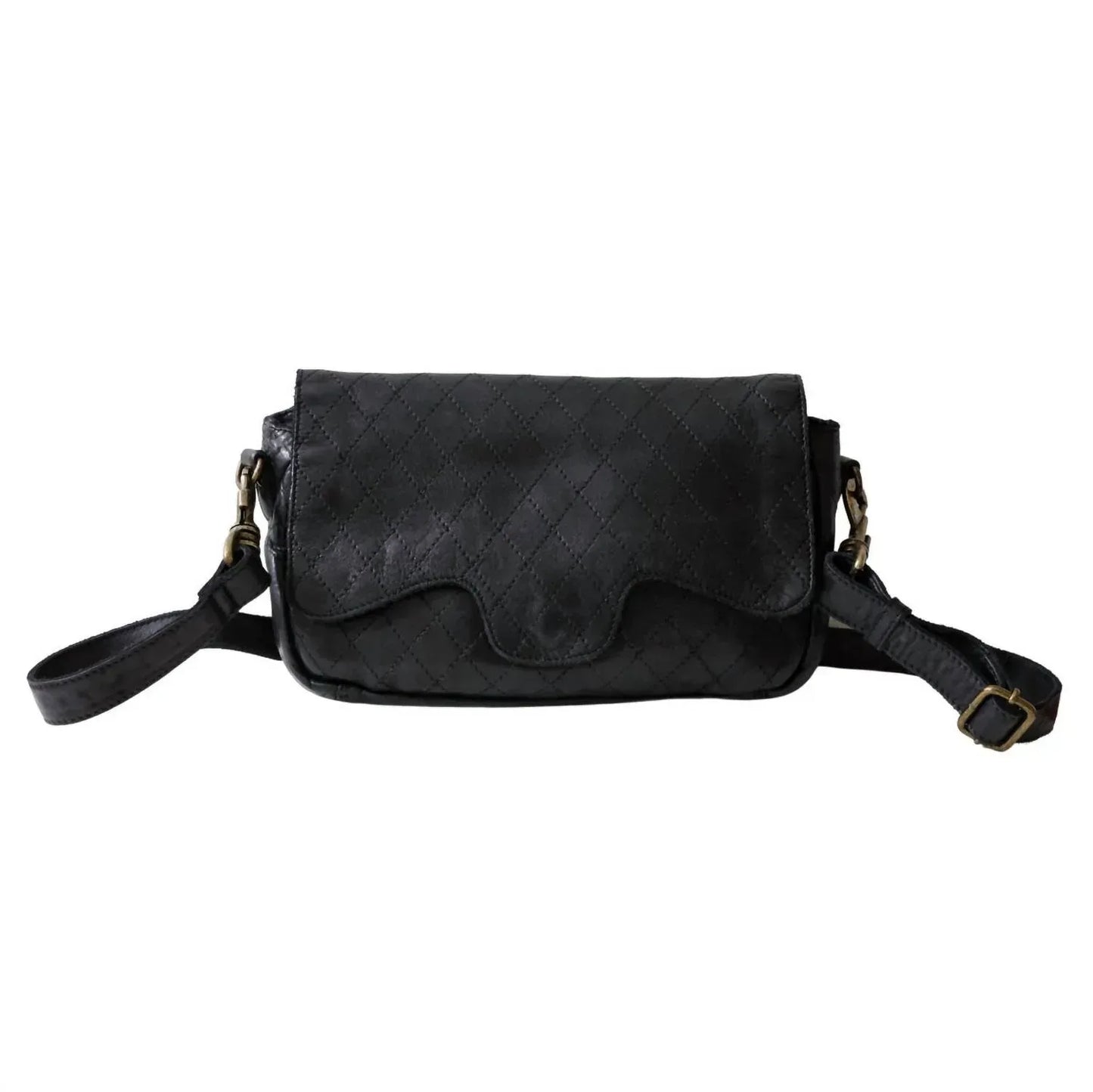 Spaghetti Western - Women's Diamond Pattern Crossbody Bag - Rack Hunt