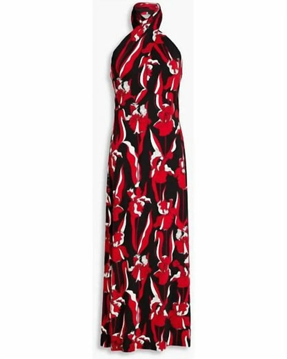 Boutique Moschino - Pussy-Bow Floral-Print Jersey Jumpsuit - Rack Hunt
