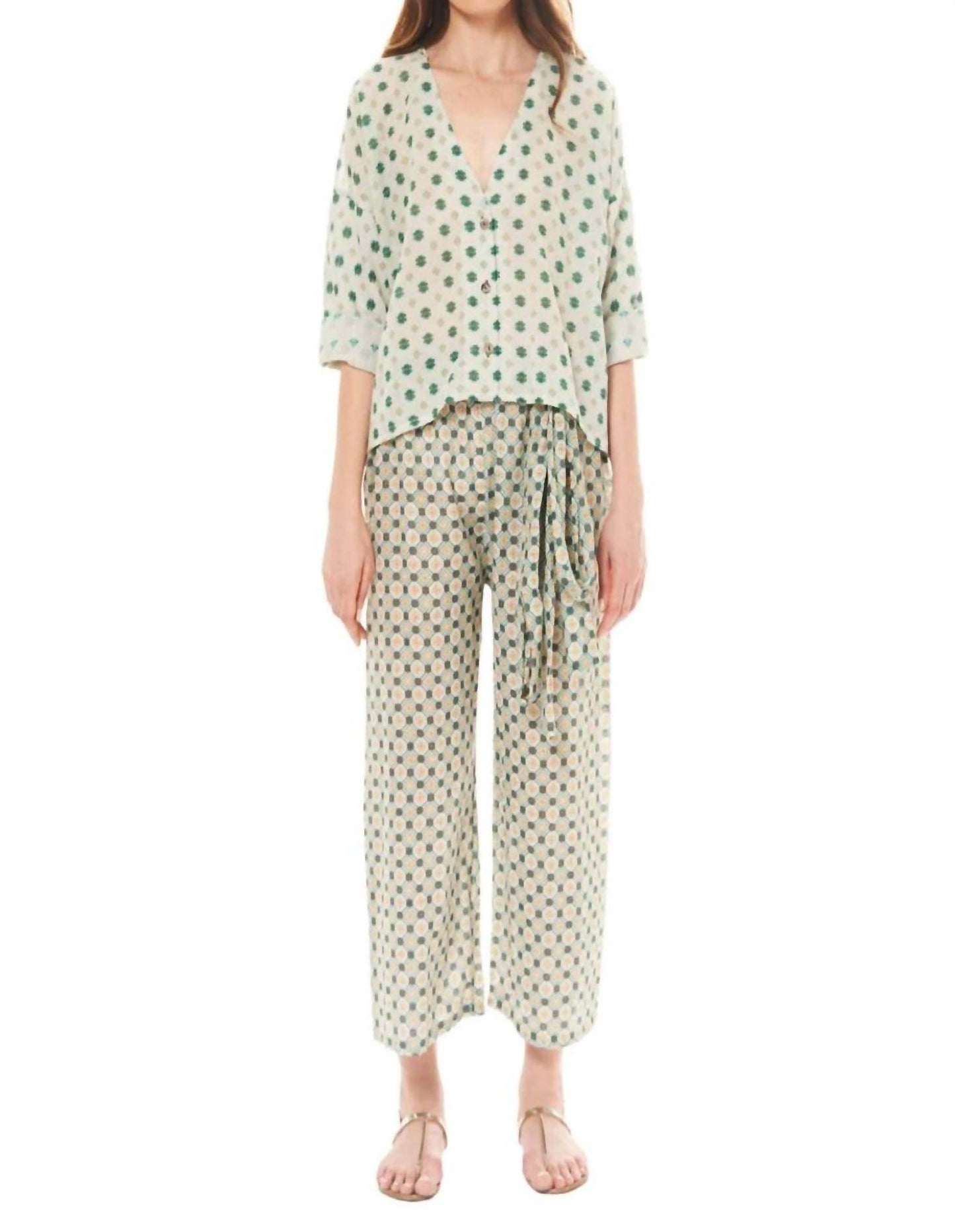 Diza Gabo - Fern Printed Blouse - Rack Hunt -