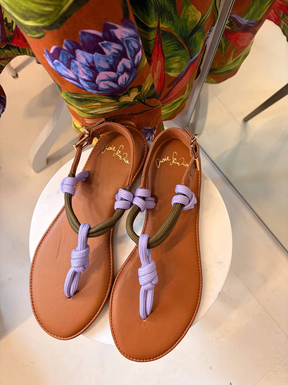 Women's Leather Rope Comfort Sandals
