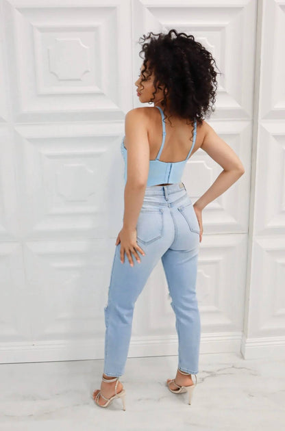 Addison High Rise Mom Jeans