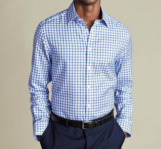 Charles Tyrwhitt - Non-iron Twill Grid Check Shirt - Rack Hunt -