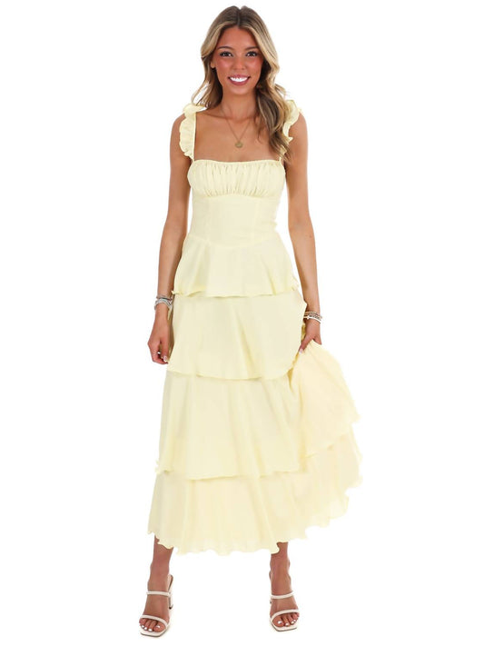 Flutter Away Ruffle Tiered Dress