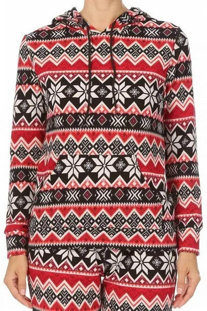 SHOSHO - Holiday Hooded Lounge Set Pajamas - Rack Hunt