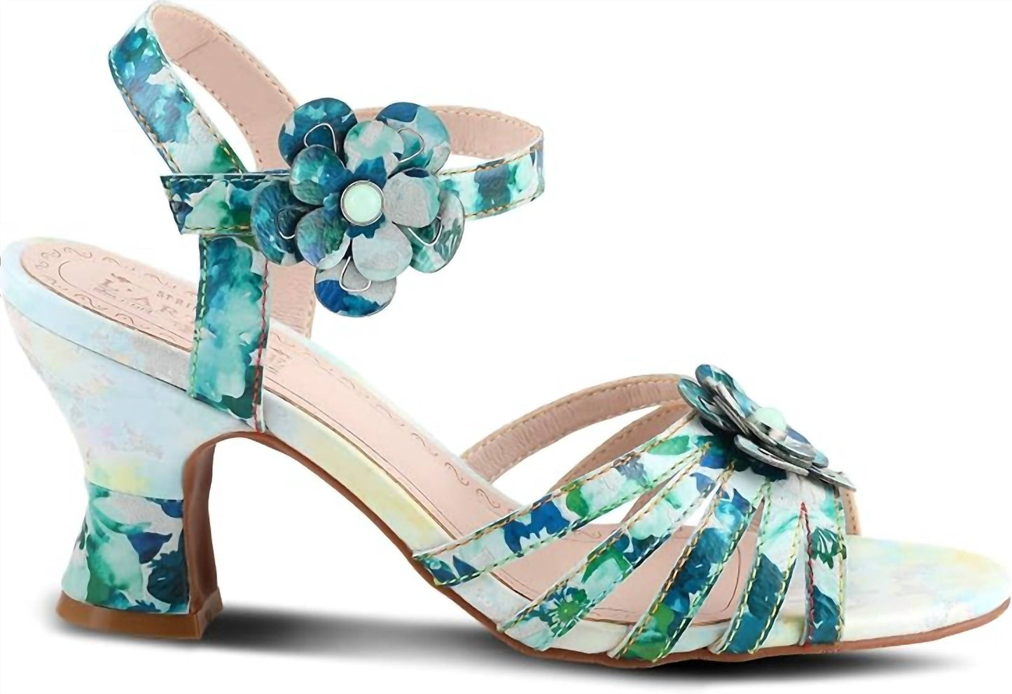 Women's Leather Heeled Sandals