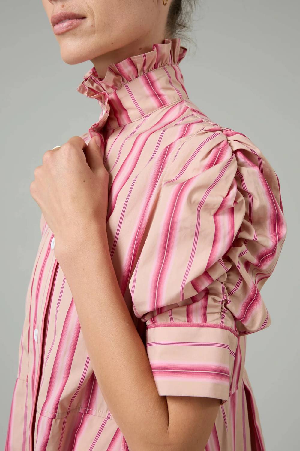 Venetia Stripe Short Sleeve Dress