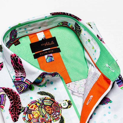 Trippy Turtle Button Down Shirt