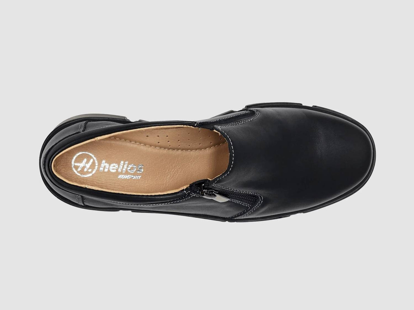 Women's Gaia Leather Zip Up Loafer Shoes