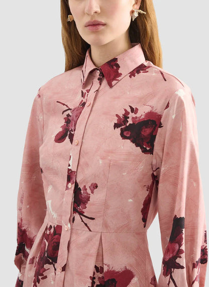 Long Sleeve Mini Shirt Dress