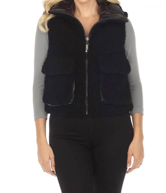 Belle Fare - Lodi Faux Shearling Reversible Vest - Rack Hunt -