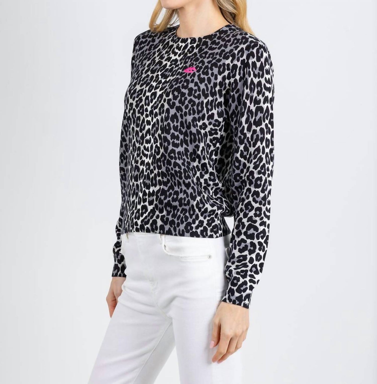 Lydia Leopard Crew Sweater