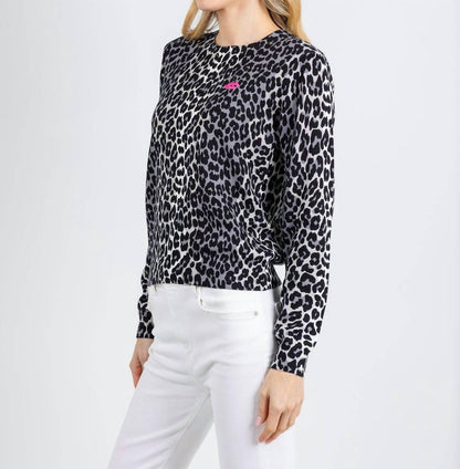 Lydia Leopard Crew Sweater