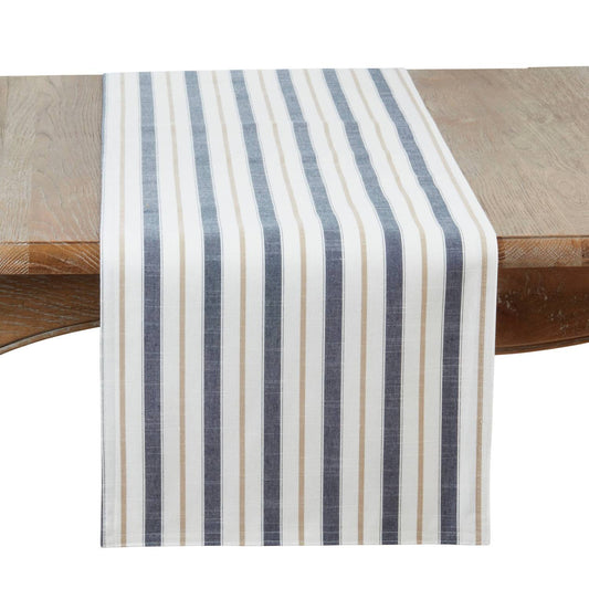 Modern Striped Table Runner 16"x90"
