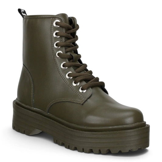 Offline Women's Biker Boots in Khaki