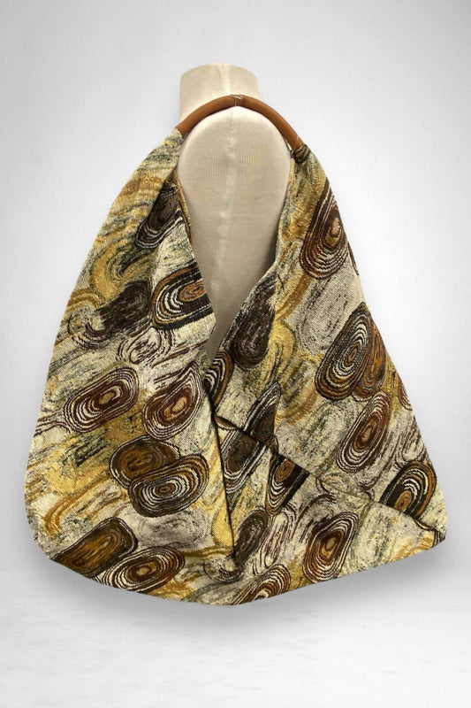 Jijou Capri - Women's Giselle Printed Cotton Canvas Oversized Hobo Bag - Rack Hunt -