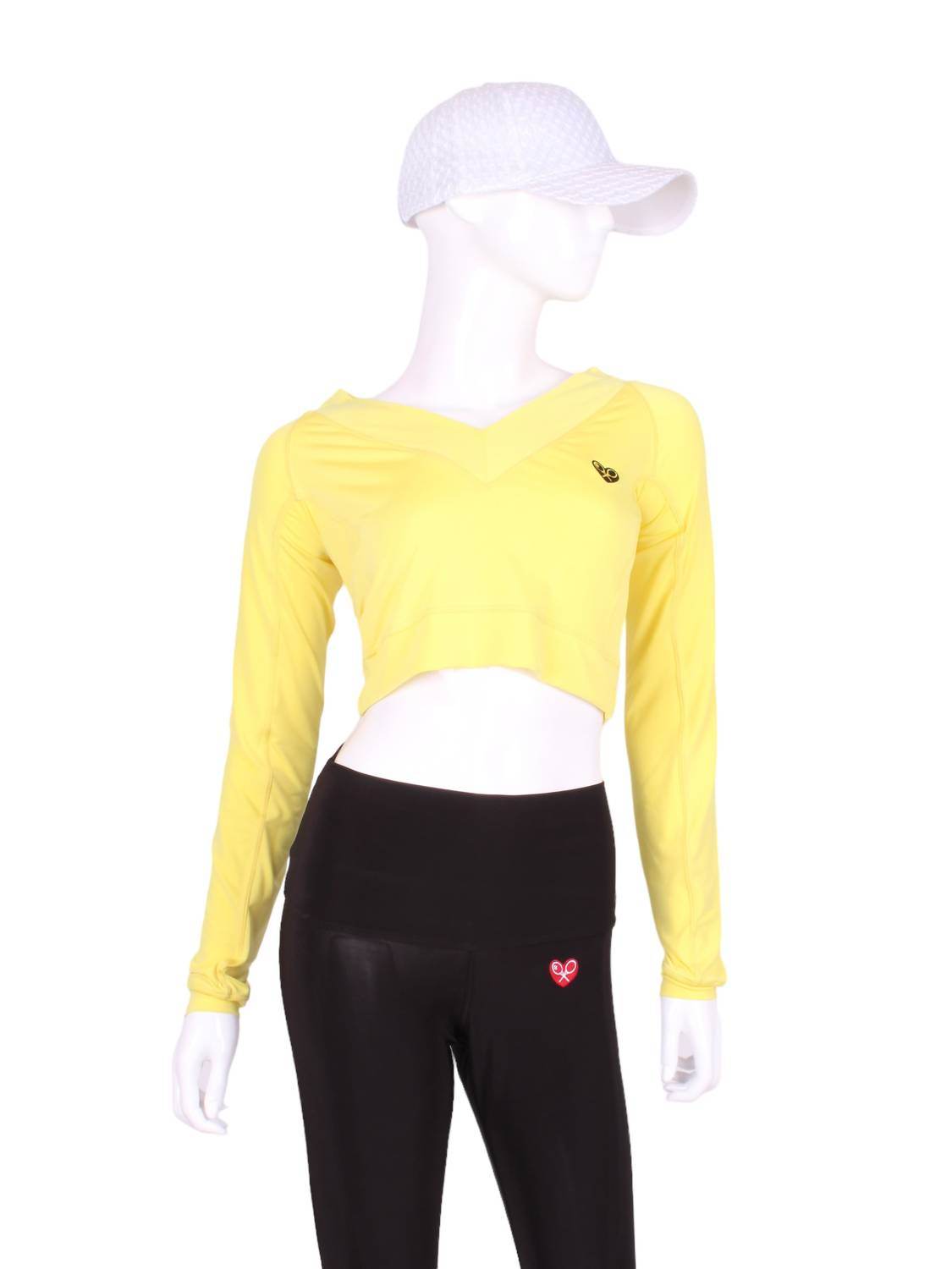 Love Love Tennis - Women's Vee Crop Top - Rack Hunt -