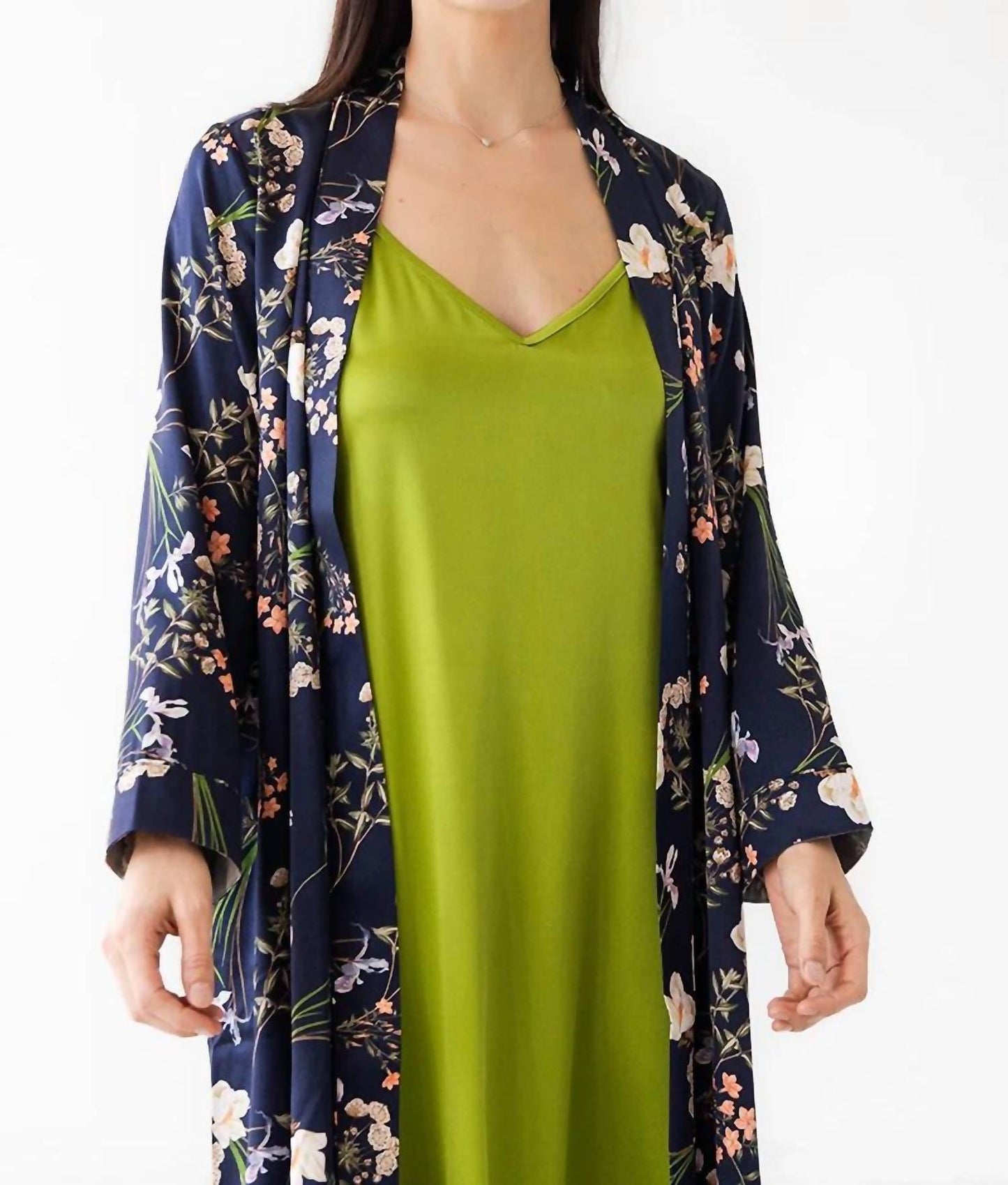 Silk Floral Design Robe