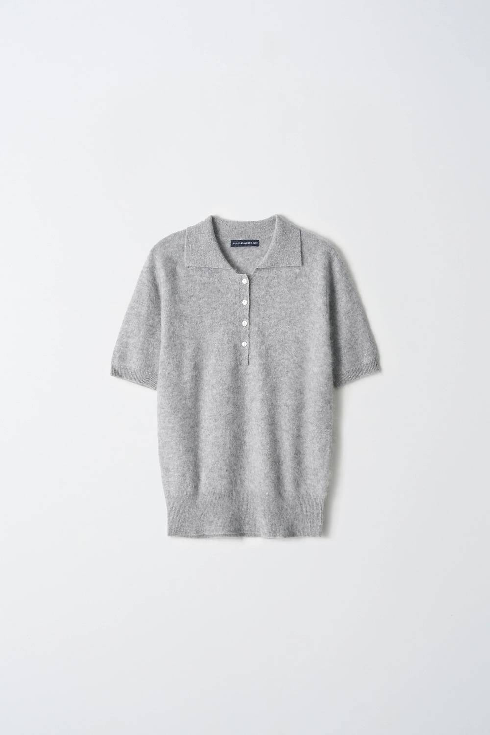 Brushed Polo Short Sleeve Top