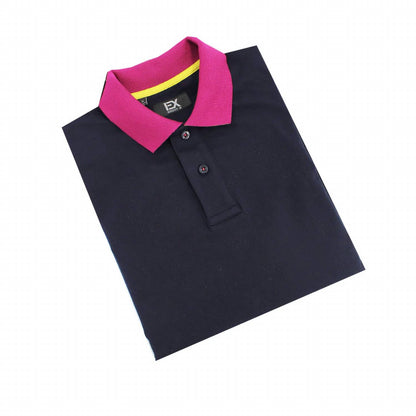 Double Sided Grid Print Collar Polo
