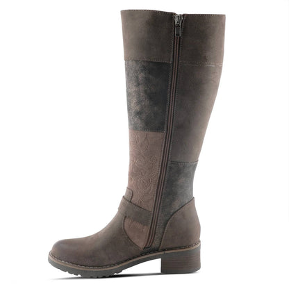 WOMEN'S COLLAGE TALL BOOTS