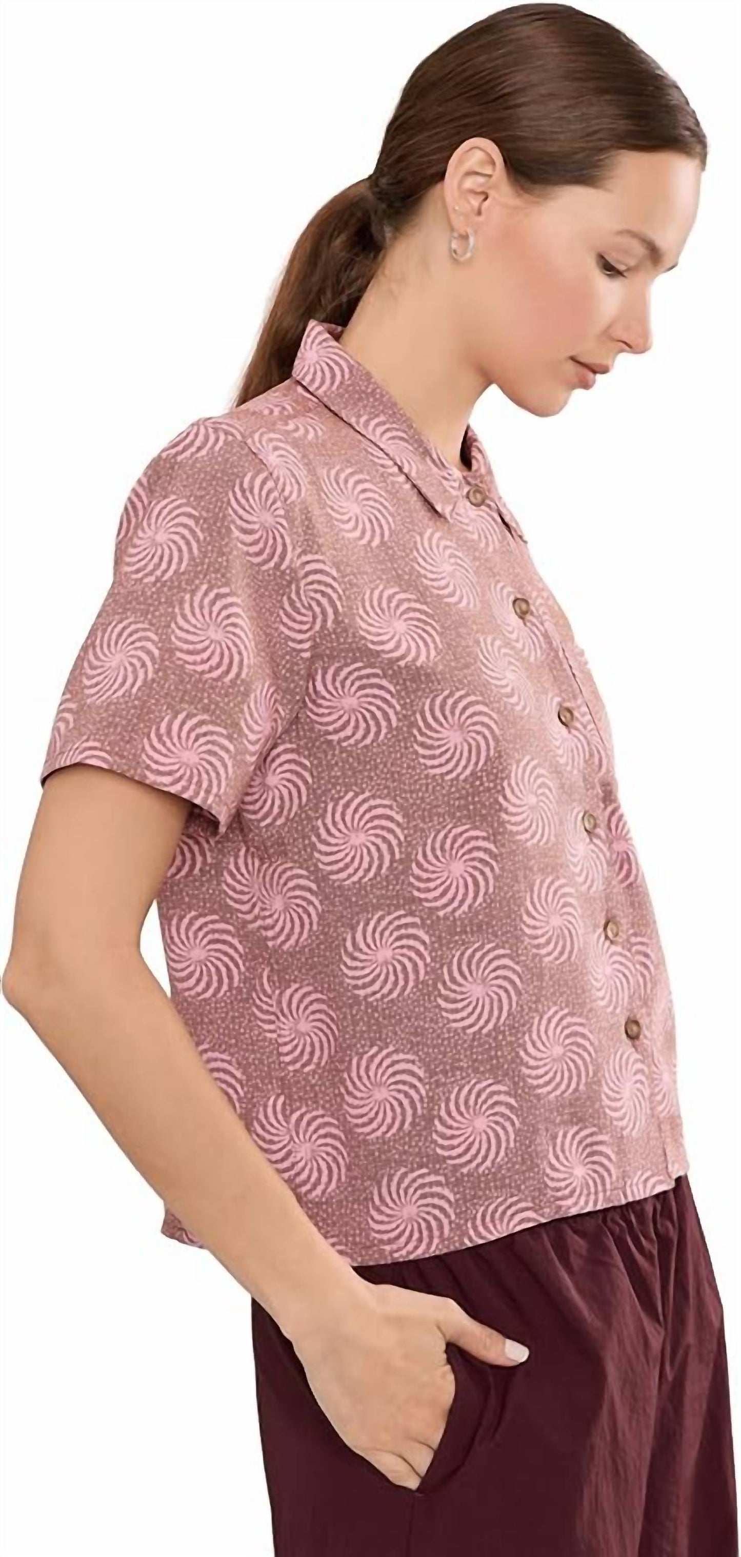 Women's Camino Pucker Short Sleeve Top