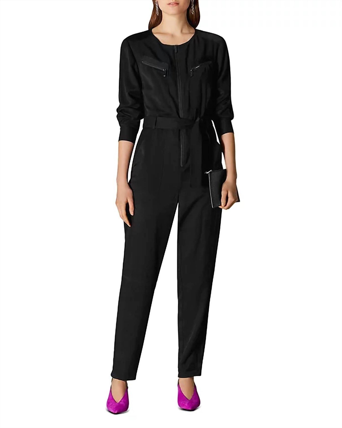 Karen Millen - Zip Pocket Utility Jumpsuit - Rack Hunt -