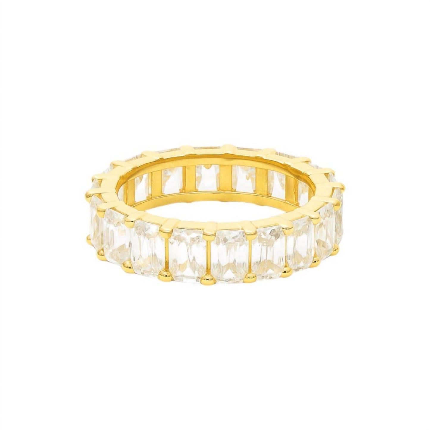 Atlanta Jewelers Supply - Women's Radiant Cut Moissanite Eternity Band Ring - Rack Hunt -
