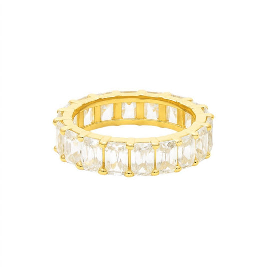 Atlanta Jewelers Supply - Women's Radiant Cut Moissanite Eternity Band Ring - Rack Hunt -