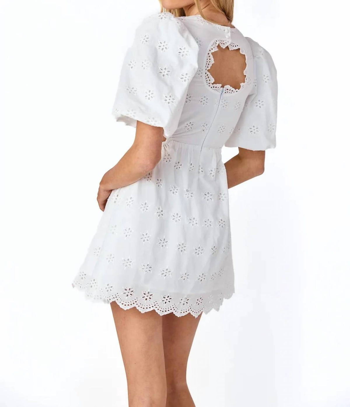 Delaney Eyelet Mini Dress