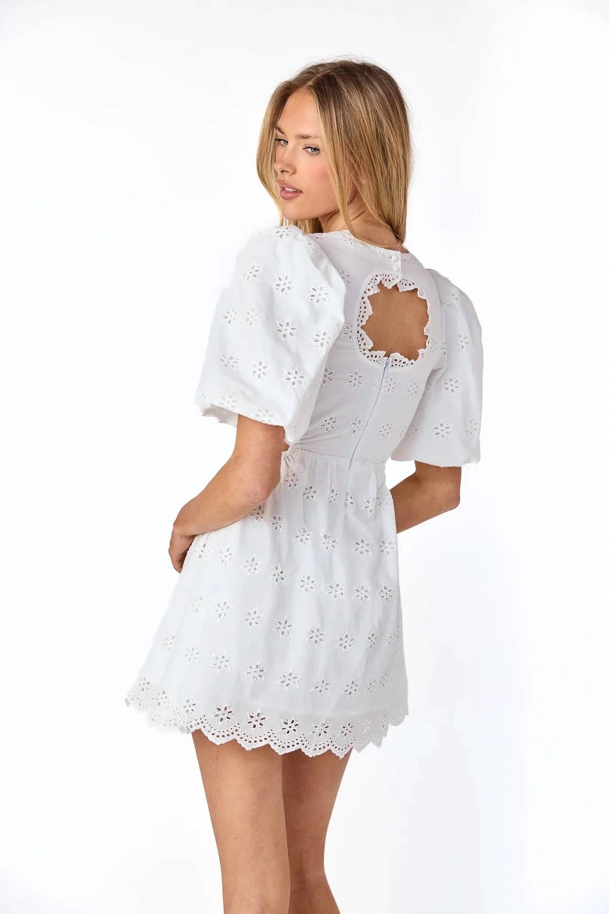 Delaney Eyelet Mini Dress