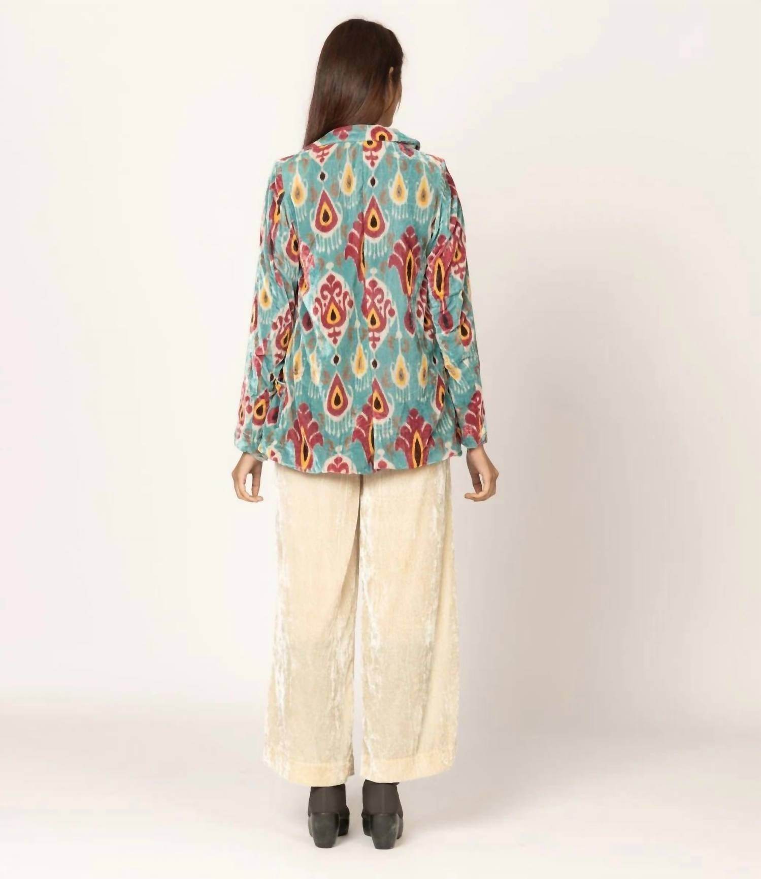 Tanavana - Sutra Ikat Velvet Blazer - Rack Hunt -