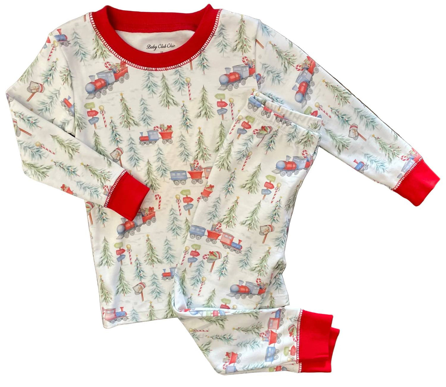 Kid's Polar Express Printed Pajama Set