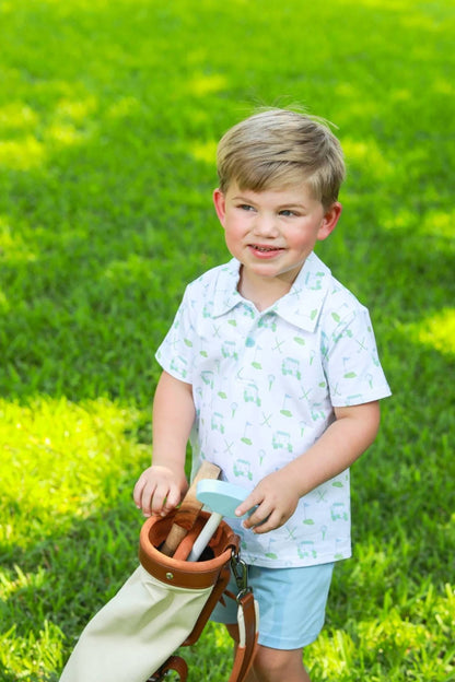 Kids Caddy Club Polo Short Set