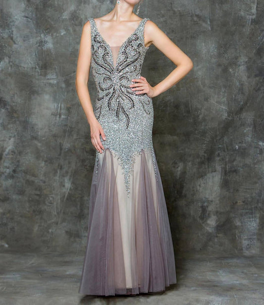 Beaded Mermaid Gown
