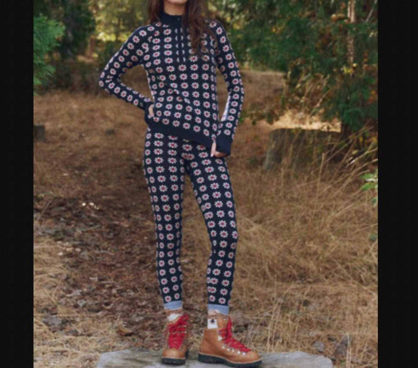 Merino Floral Print Legging