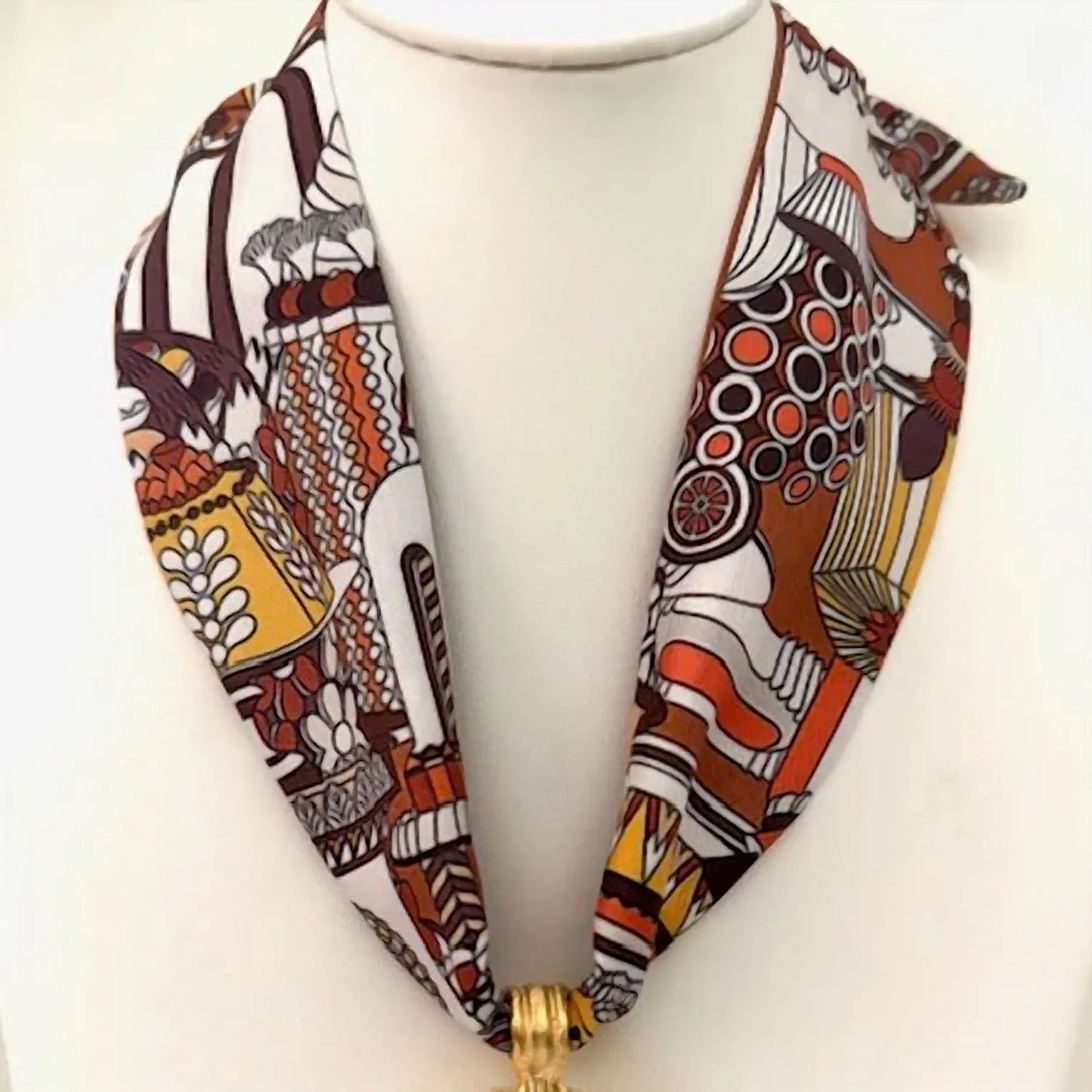 Knotty Bling - Women's Scarf Charm Necklace - side view - Rack Hunt