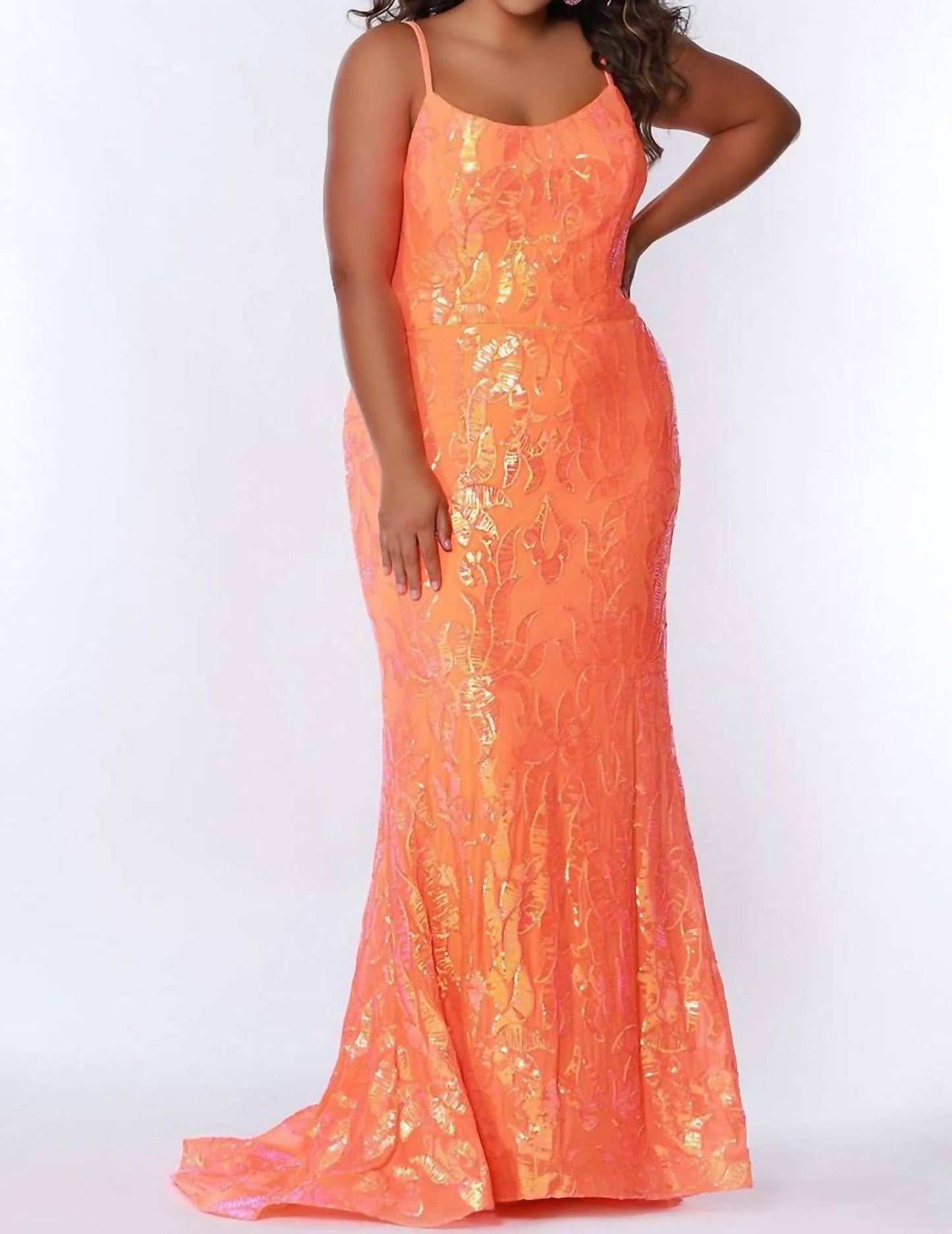 Scoop Neckline Gown