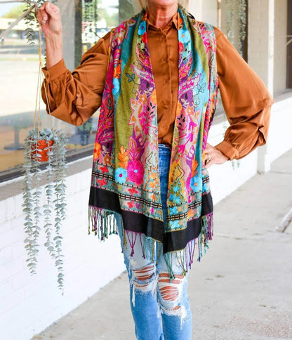 Bok - Colorful Floral Multi-reversible Kimono - Rack Hunt