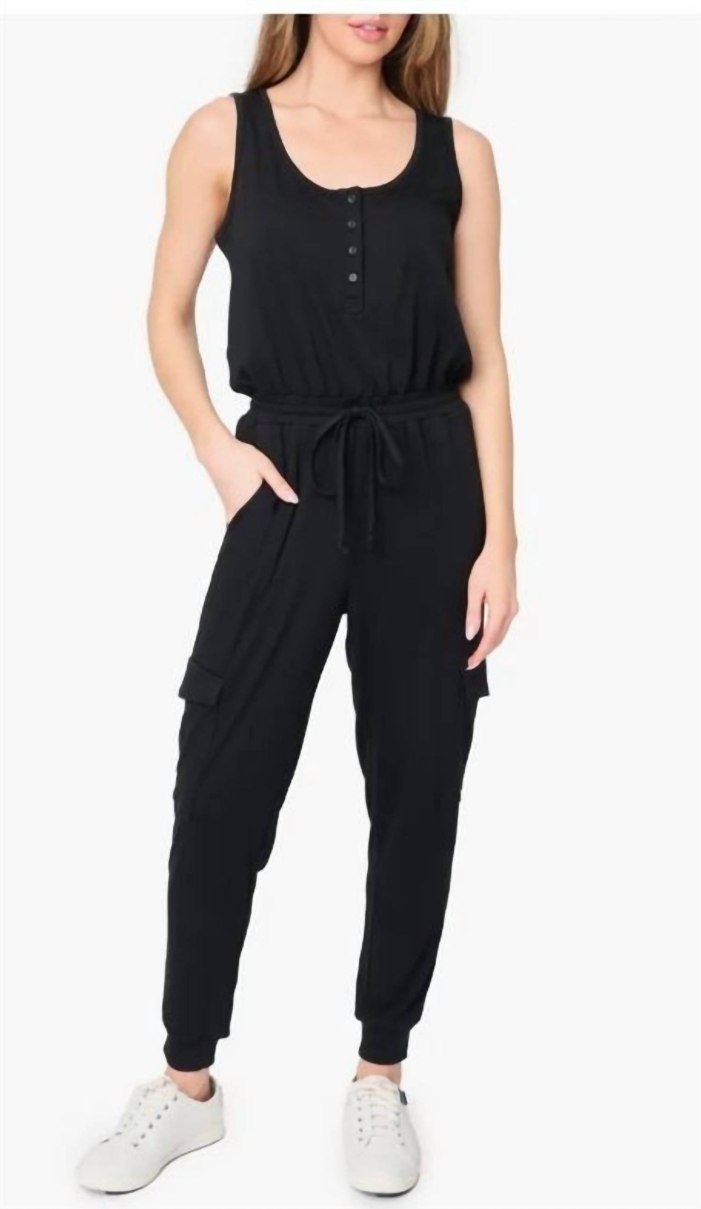 Gibsonlook - Luxe Cargo Jumpsuit - Rack Hunt -