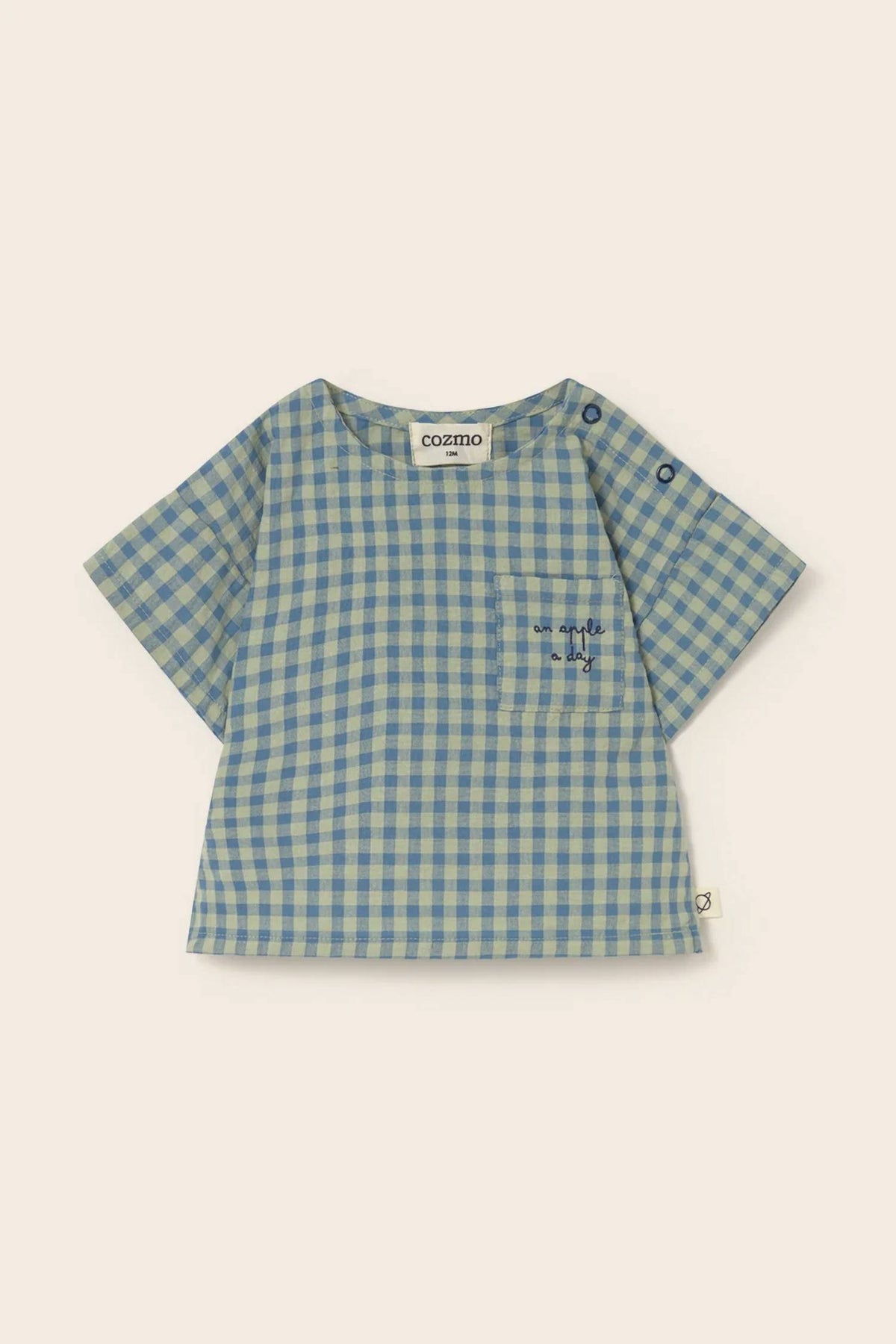 Girls Gingham Cotton Top