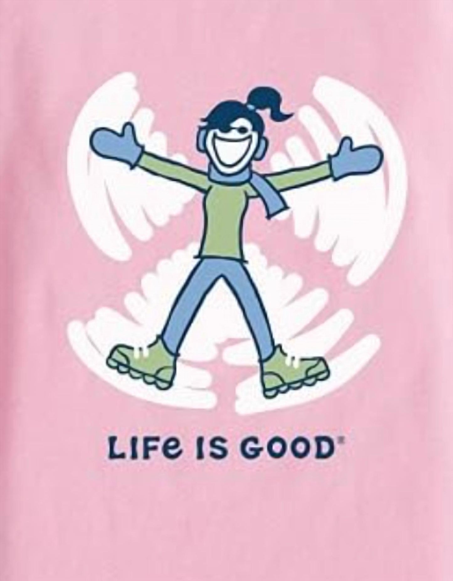 Girls Jackie Angel Long Sleeve Crusher Tee