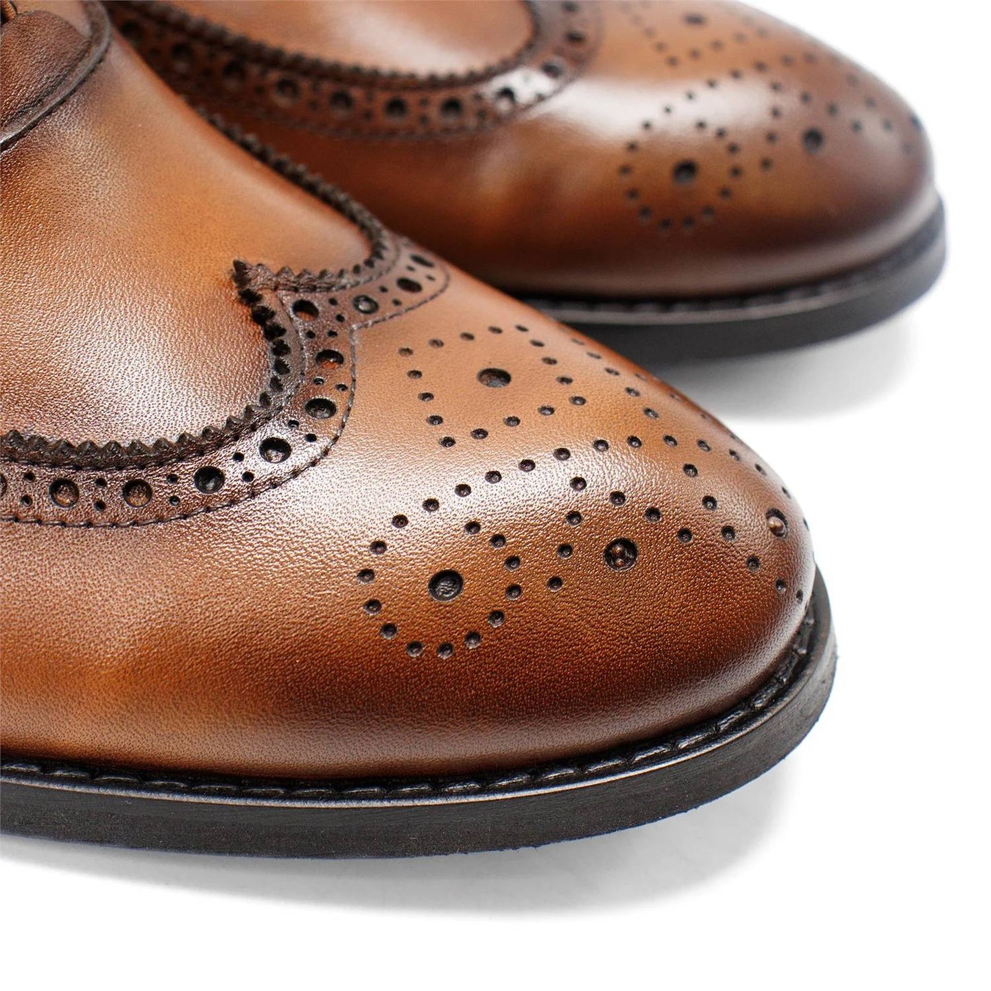 Men's Genova Leather Wingtip Oxford Shoes