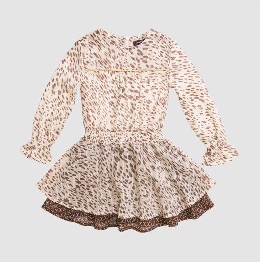 Girls Speckle Chiffon Dress
