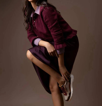 Women's Leather Casual Slip On Sneakers