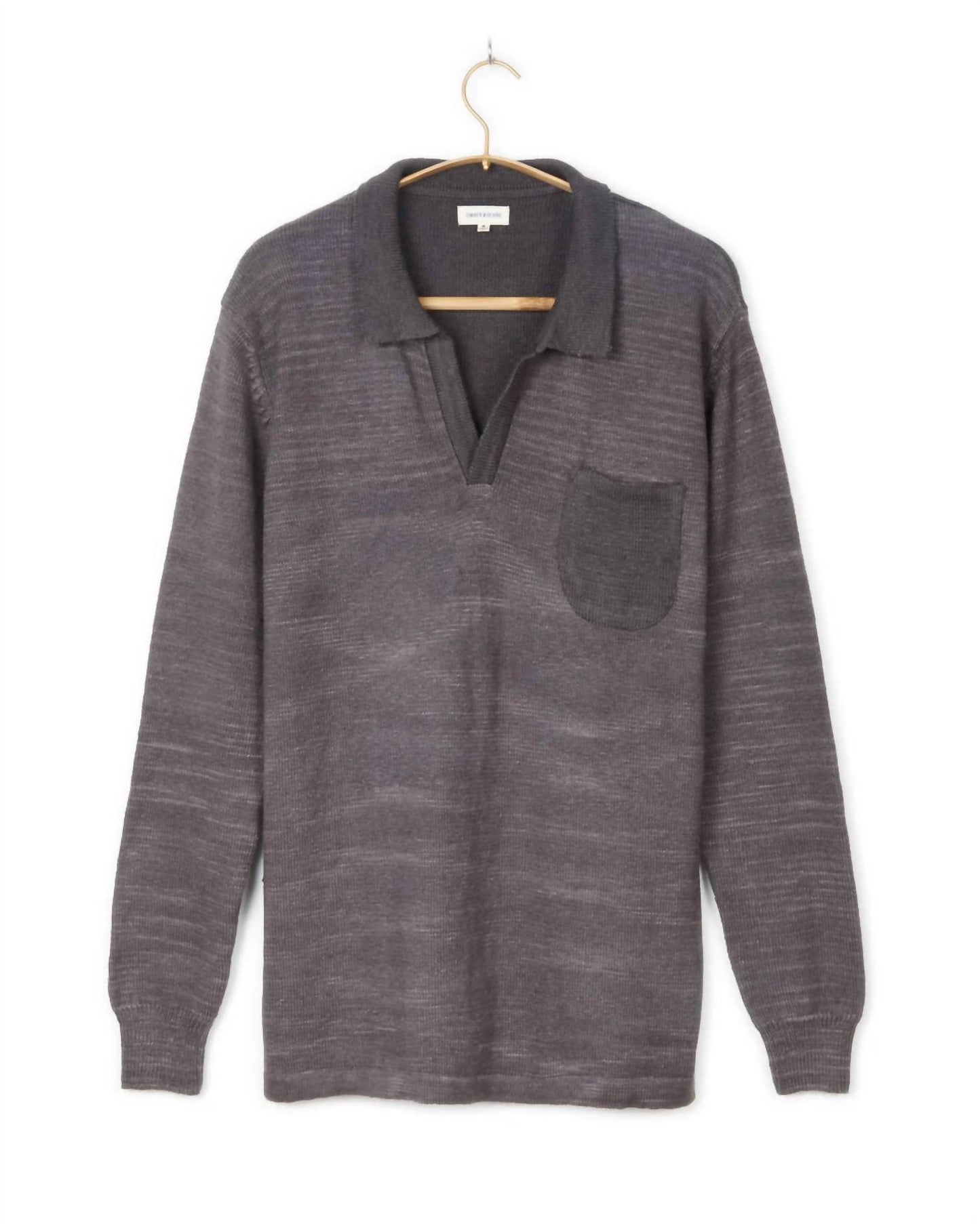 Men's Madhur Johnny Collar Flat Knit Sweater